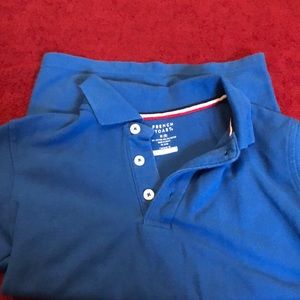 French Toast Long Sleeves Blue School Uniform shirt, Size M (8),Boys